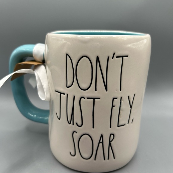 Rae Dunn Disney Dumbo DON’T JUST FLY, SOAR Double Sided Mug Elephant NEW - Picture 2 of 2